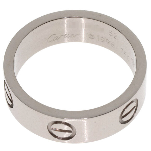 CARTIER 18k Silver Love Ring #52 - Picture 4 of 7
